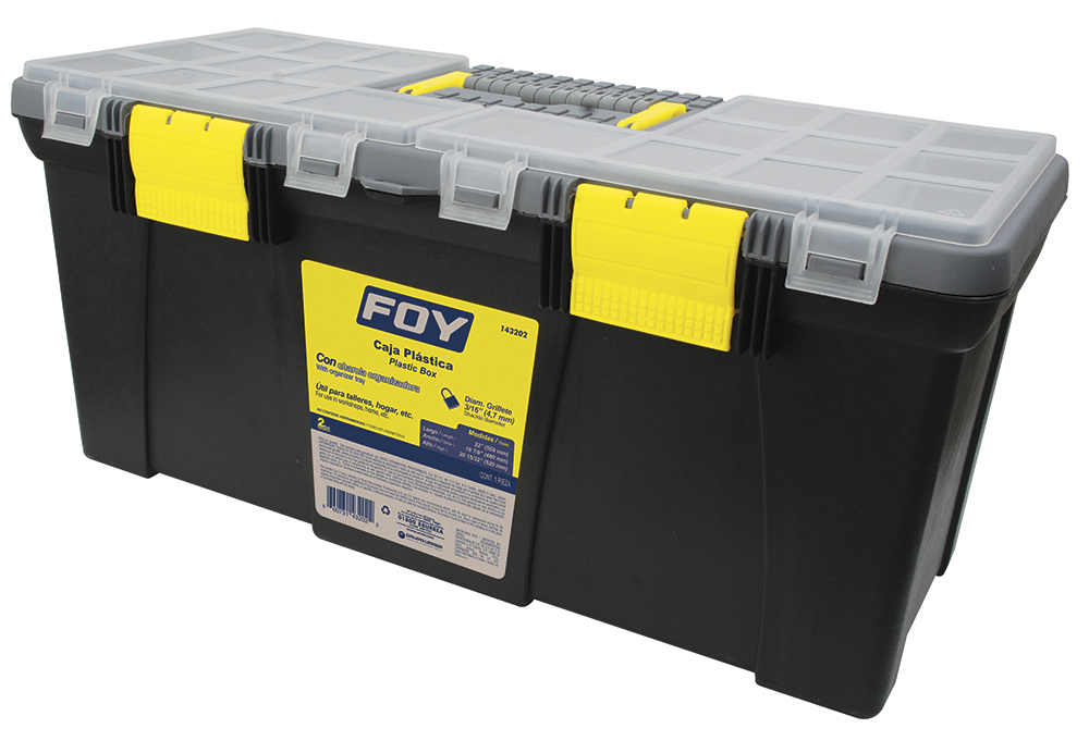 CAJA PLASTICA 22 C/ORGANIZADOR