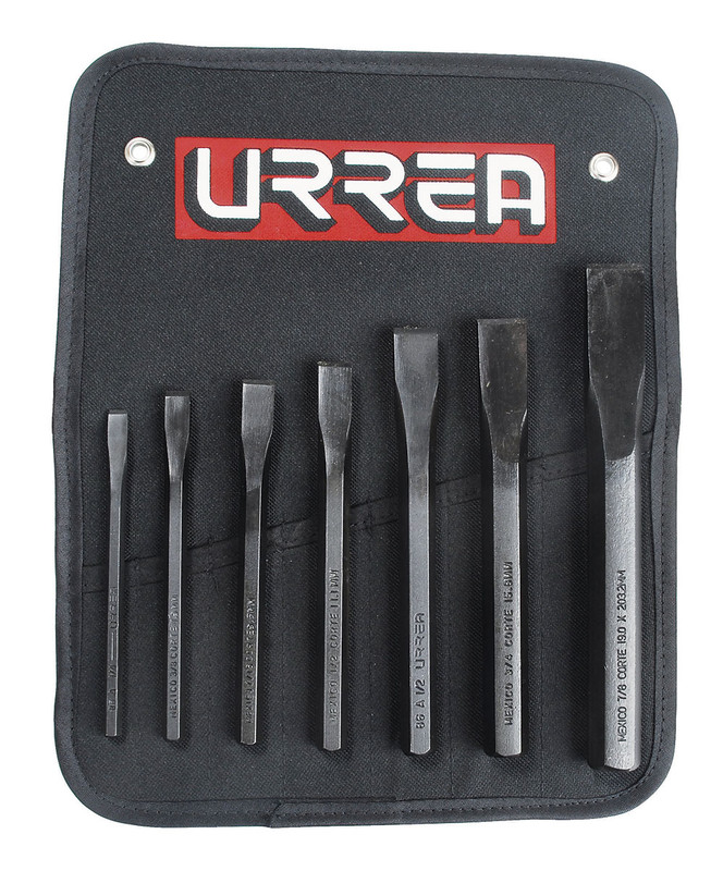 JUEGO CINCELES URREA 7 PZAS