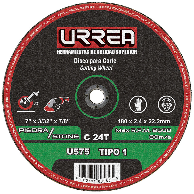 DISCO T/1 PIEDRA 7X3/32 E/PES