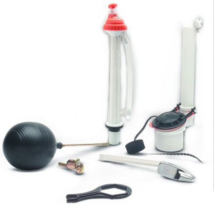JUEGO COMPLETO HERRAJES PLASTICO WC