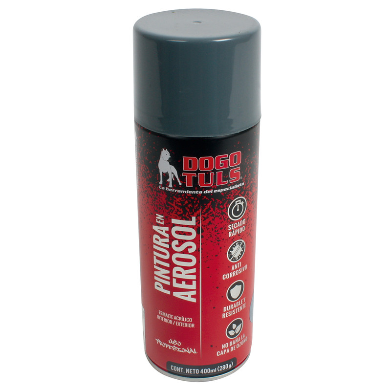 PINTURA AEROSOL GRIS BRILLANTE