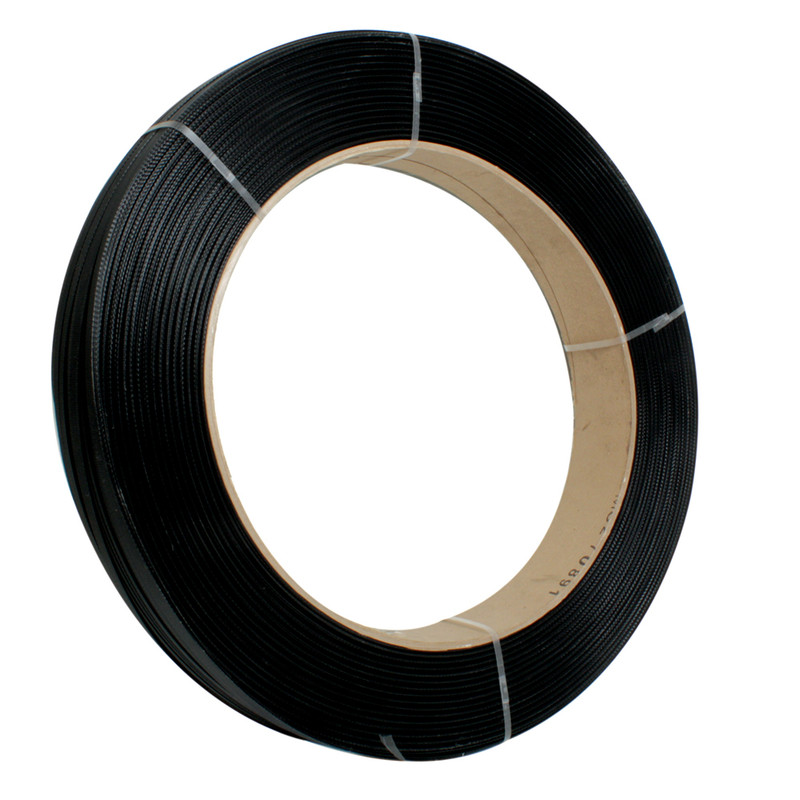 FLEJE PLASTICO NEGRO MANUAL 1/2 ROLLO