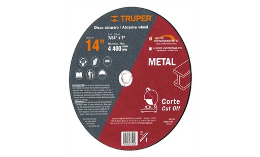 [TRUABT-742] DISCO CORTE METAL 355X2.8X25.4 TRUPER