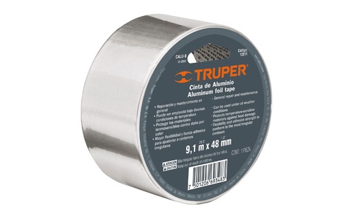 [TRUCALU-10] CINTA DE ALUMINIO 48MM X 10 MTS TRUPER