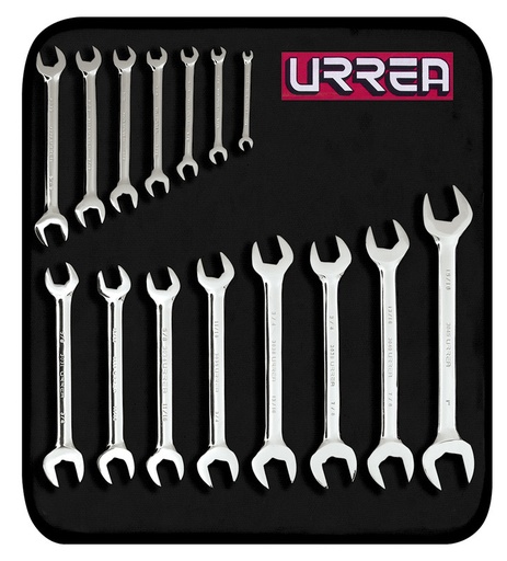 [URR3000G] JUEGO LLAVES URREA ESPA?OLAS STD 15 PZA
