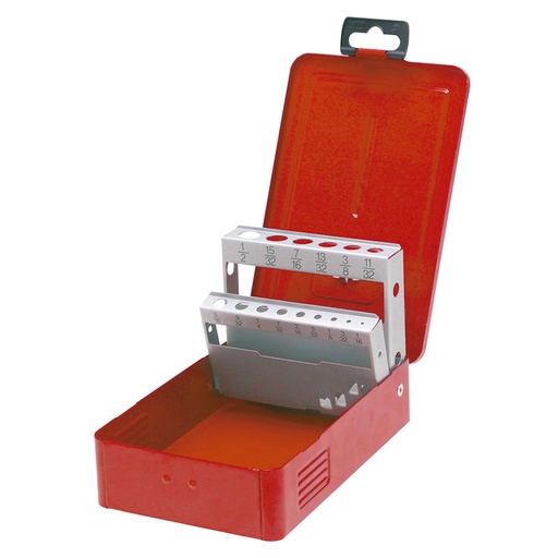 [URR4077] CAJA METALICA P/BROCAS 1/16 A 1/2-1/32