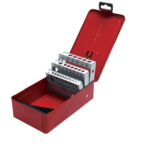 [URR4079] CAJA METALICA P/BROCAS 1/16 A 1/2 1/64