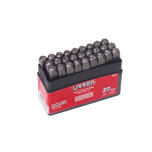[URR42L5] JGO LETRAS GOLPE 5MM 3/16