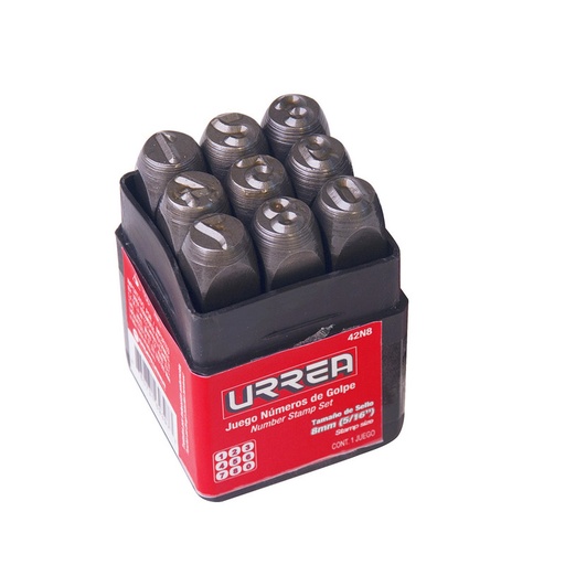 [URR42N8] JGO NUMEROS GOLPE 8MM 5/16