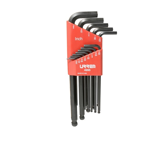 [URR4995] JUEGO LLAVES HEXA L URREA STD 13 PZAS