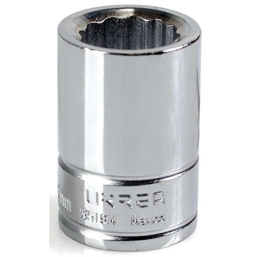 [URR5519M] DADO CORTO 3/4 12 PUNTAS 19MM URREA