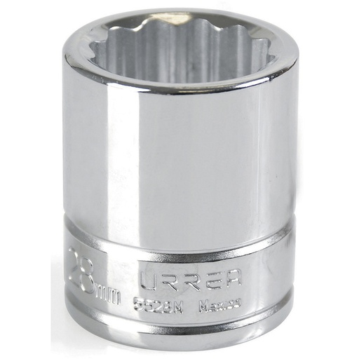 [URR5528M] DADO CORTO 3/4 12 PUNTAS 28MM URREA