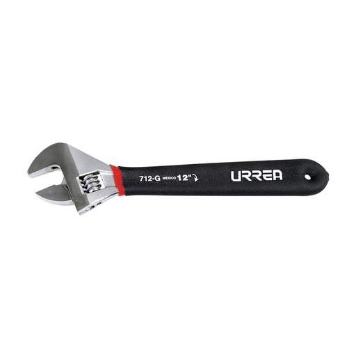 [URR712G] LLAVE AJUSTABLE MANGO RUBBER GRIP 12