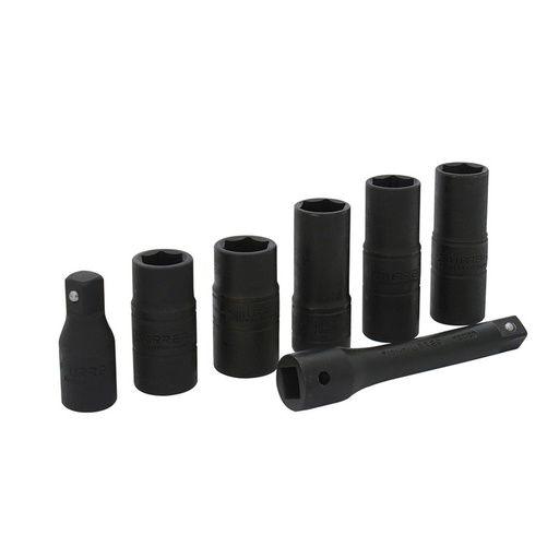 [URR7400DE] JGO DE 7 DADOS IMPACTO DOB BOCA 1/2'
