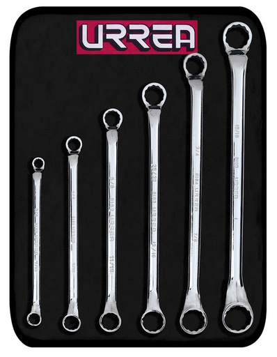 [URR8100C] JUEGO LLAVES ESTRIAS URREA STD 45 6 PZA