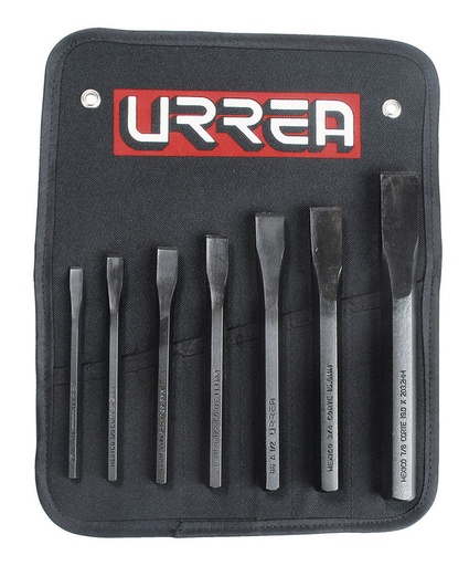 [URR86B] JUEGO CINCELES URREA 7 PZAS