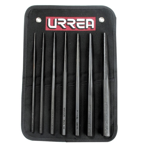 [URR96A] JUEGO D/BOTADORES URREA LARGOS 7 PZAS