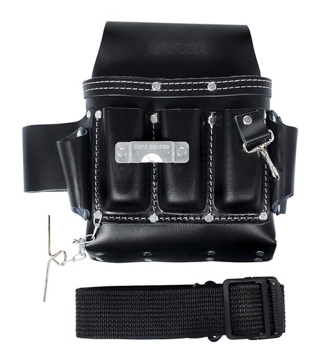 [URRBN133] PORTAHERRAMIENTA URREA 7 BOLSAS CUERO