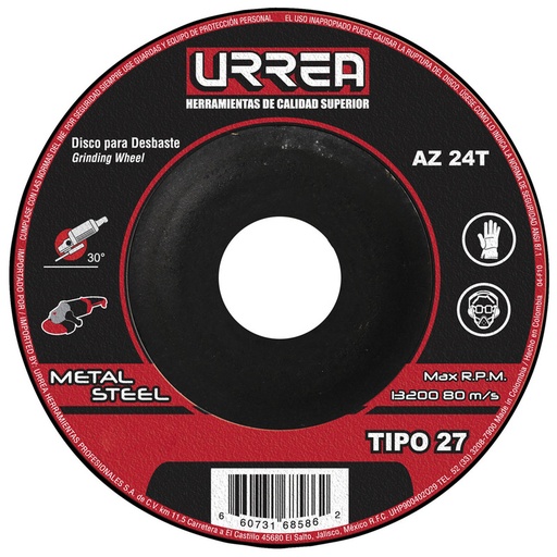 [URRU368] DISCO T/27 METAL41/2X1/8M/PES