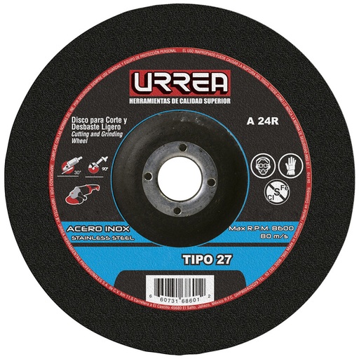 [URRU372] DISCO T/27 INOX4-1/2X1/4E/PES