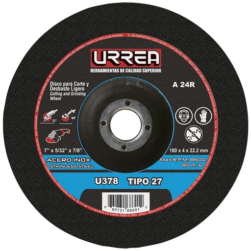 [URRU378] DISCO T/27 INOX 7X5/32E/PES