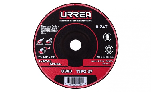 [URRU380] DISCO T/27 METAL 7X5/32 M/PES
