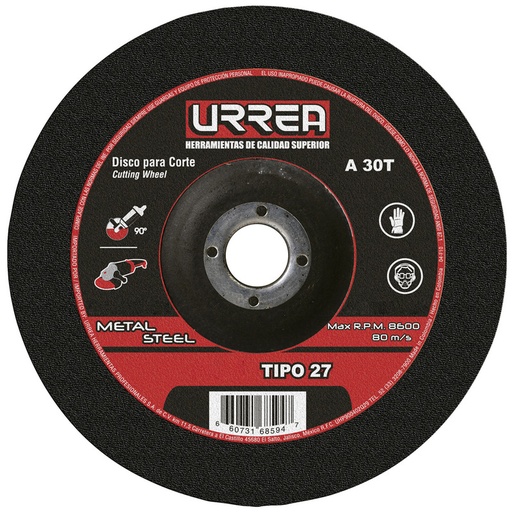 [URRU782] DESCATALOGADO P/PROV DISCO T/27 METAL 9X1/8 E/PES