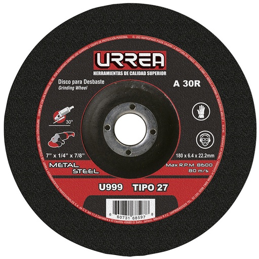 [URRU999] DESCATALOGADO P/PROV DISCO T/27 METAL 7X1/4' PES