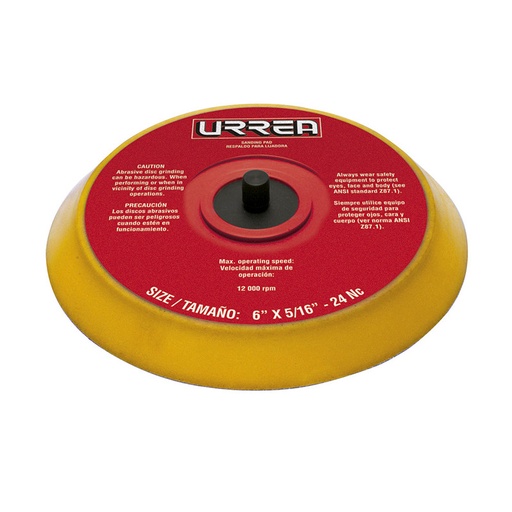 [URRUP800VI] DISCO P/LIJADORA 6 ESPIGA 5/16 24 NPT