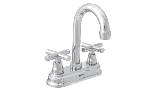 [VU4061] MEZCLADORA P/LAVABO 4 C/MANERALES CROMO