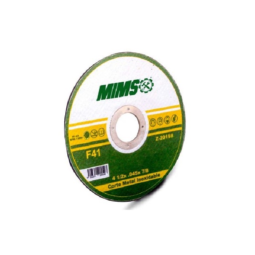 [WESZ-20198] DISCO D/CORTE P/INOX Y METAL 4 1/2