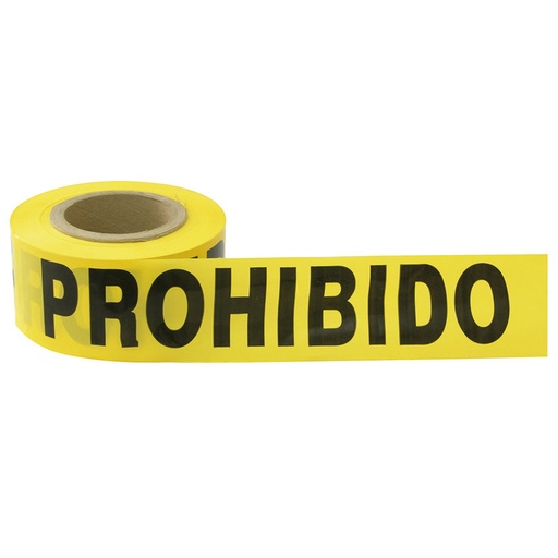 [SUR137299] CINTA PARA BARRICADA "PROHIBIDO EL PASO" ANCHO 3" DE 100 M
