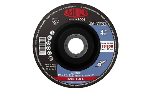 [AUS2006] DISCO CORTE 2006 4-1/2X1/8X7/8AUSTROMEX METAL