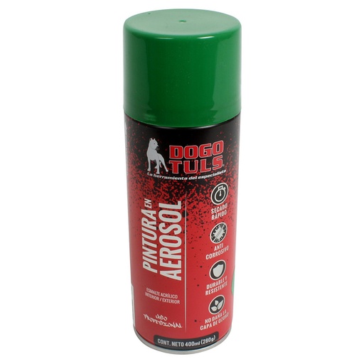 [DOGPA4015] PINTURA AEROSOL BRILLANTE VERDE ECOLOGICO